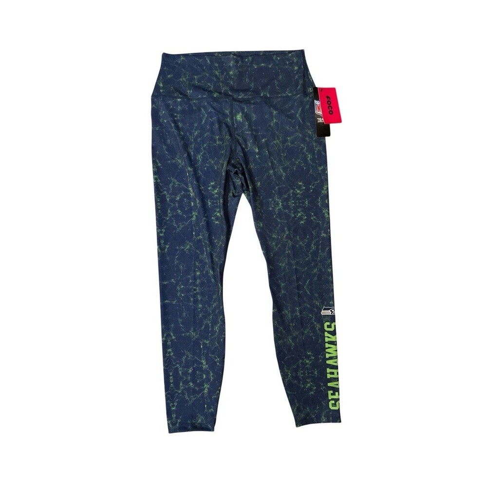FOCO NFL Womens Sz XL NFL Ladies Team‎ Color Cloud Leggings Seattle Seahawks